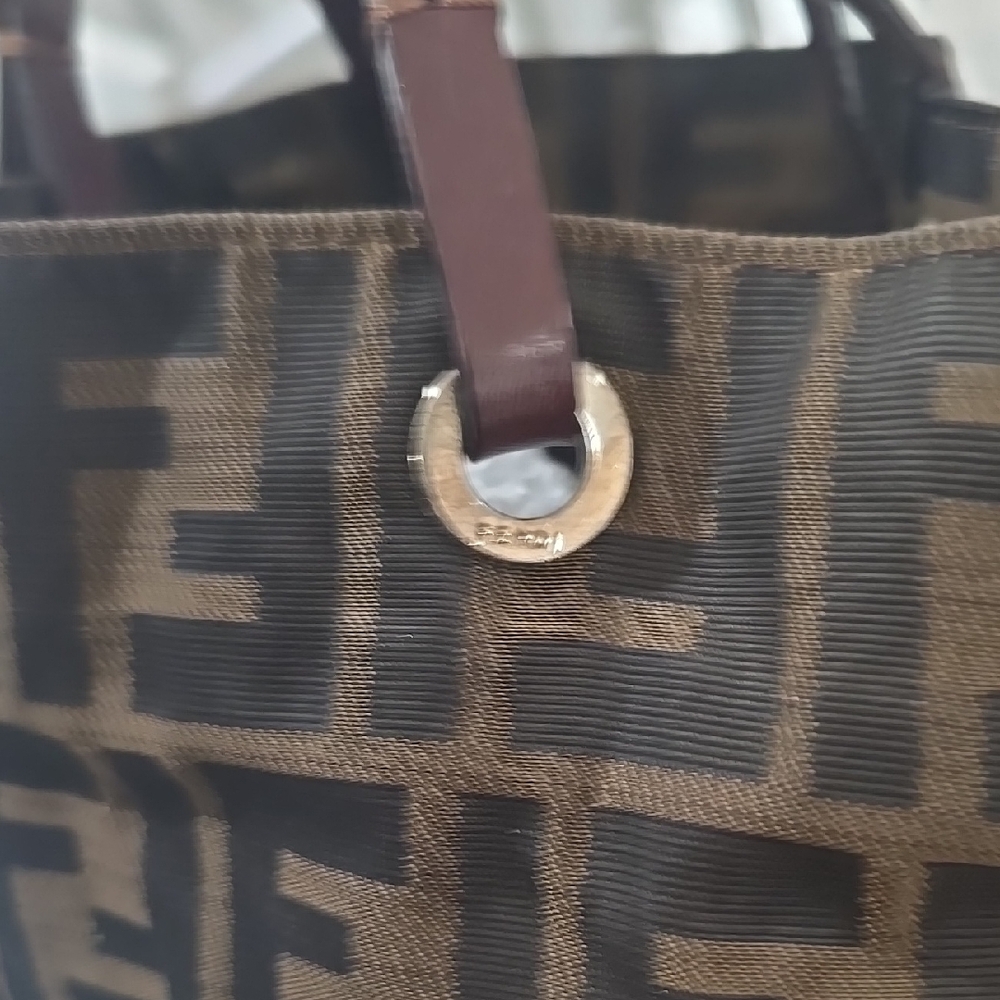 Fendi Brown and Black Tote Bag - Picture 2 of 13
